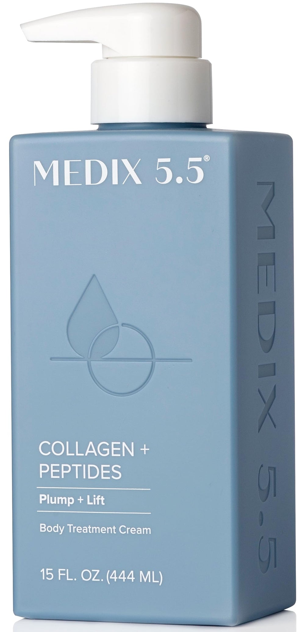 Medix 5.5 Collagen Cream bottle shows rich hydration for face and body