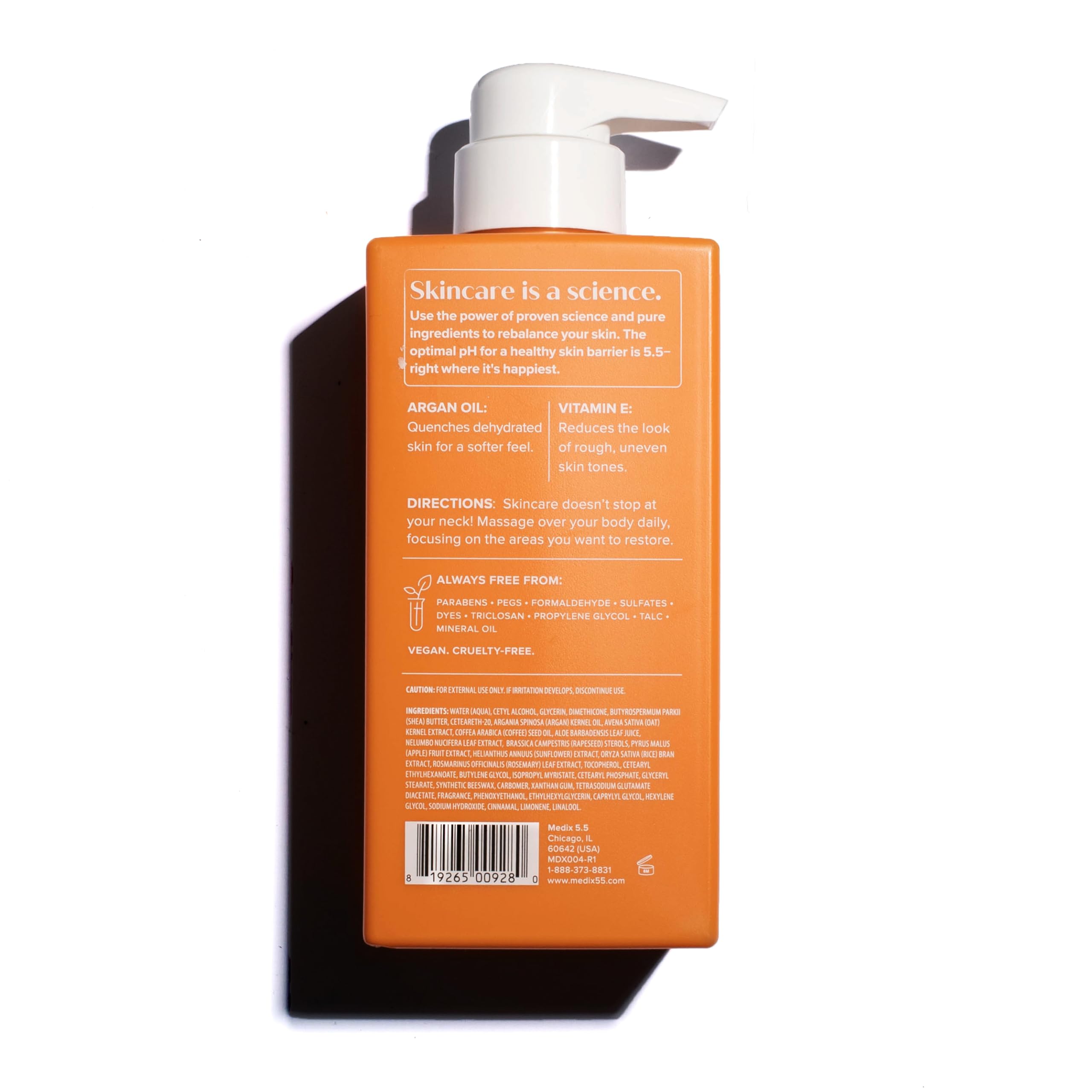 Medix 5.5 Dermatologist-tested label reinforcing safe rigorous skincare standard.
