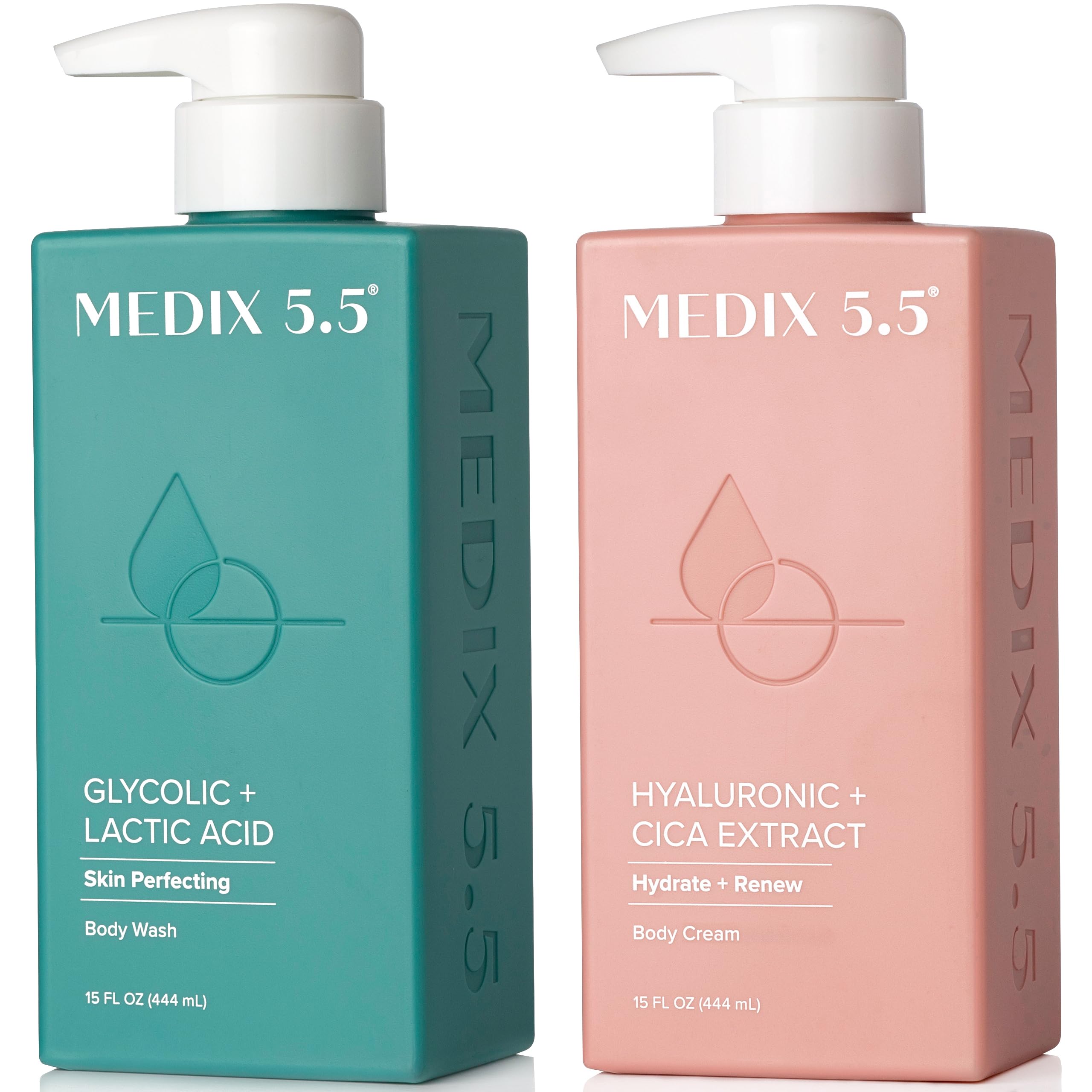 Medix 5.5 Exfoliating Wash foaming bottle demonstrates gentle cleansing for smoother skin