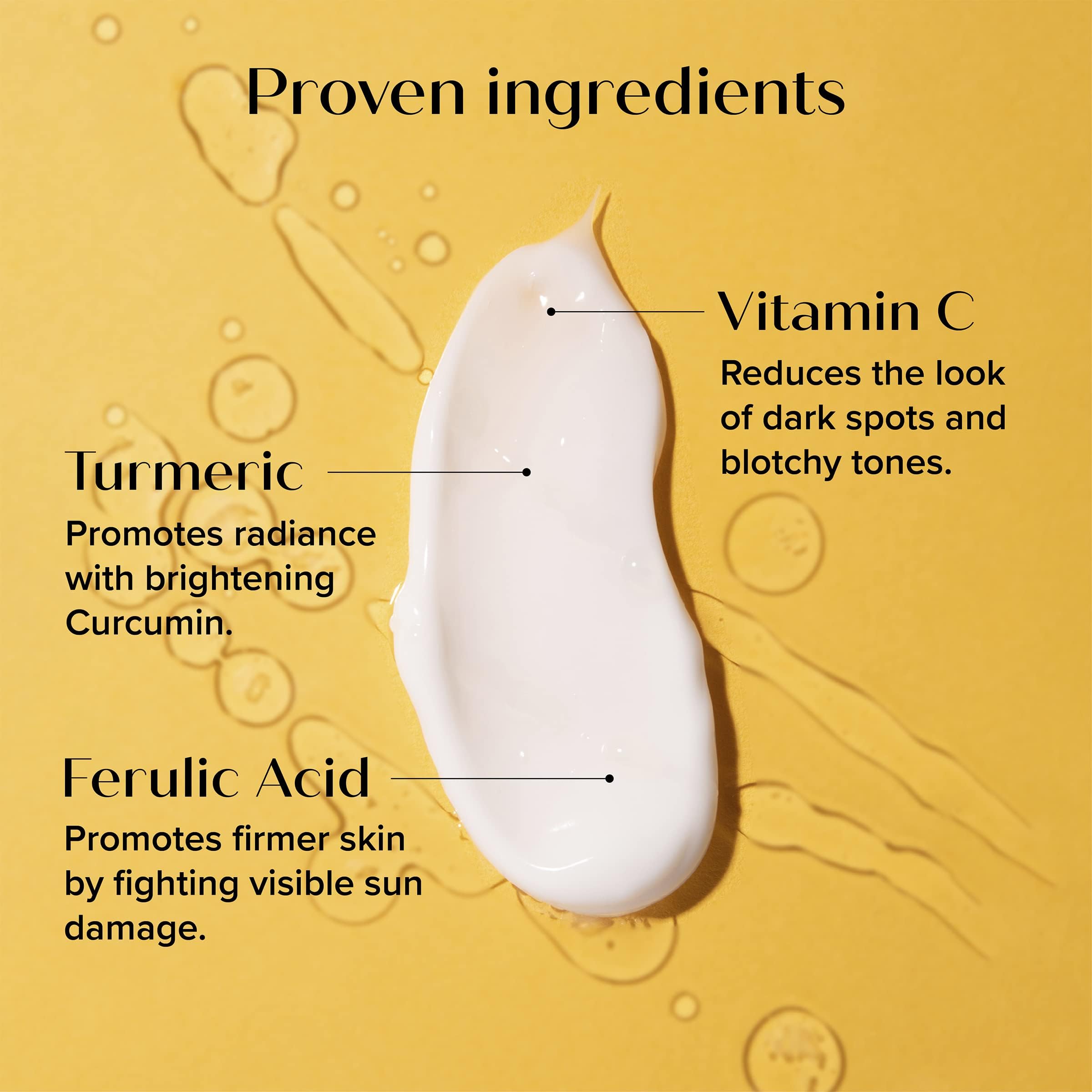 Medix 5.5 Ferulic acid and shea butter visuals show nourishing anti-aging ingredients