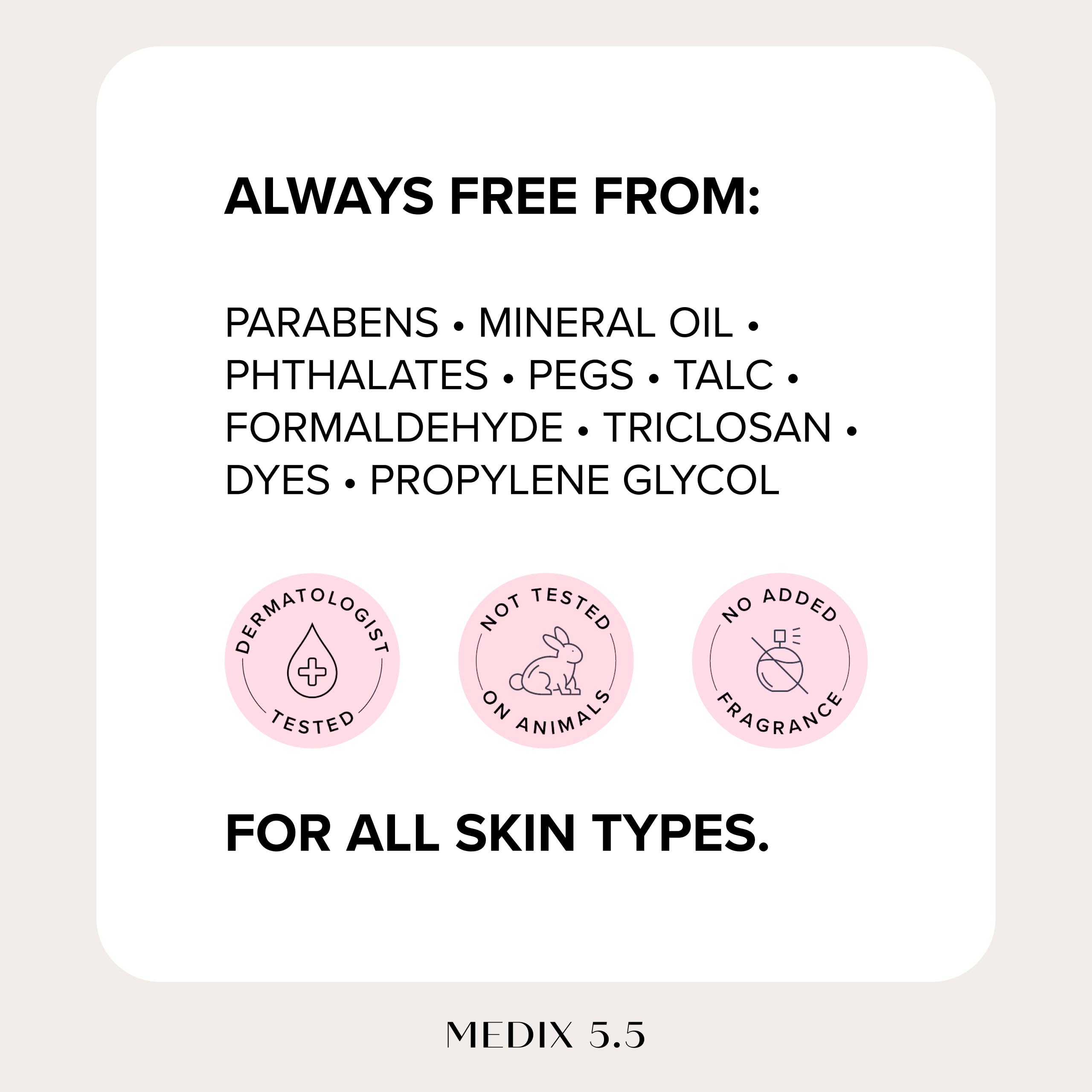 Medix 5.5 fragrance-free retinol – dermatologist-tested reassurance