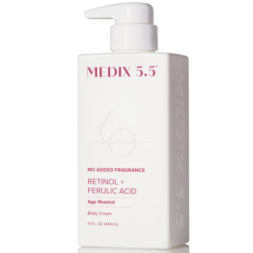 Medix 5.5 fragrance-free retinol face moisturizer bottle – smoother, firmer skin potential