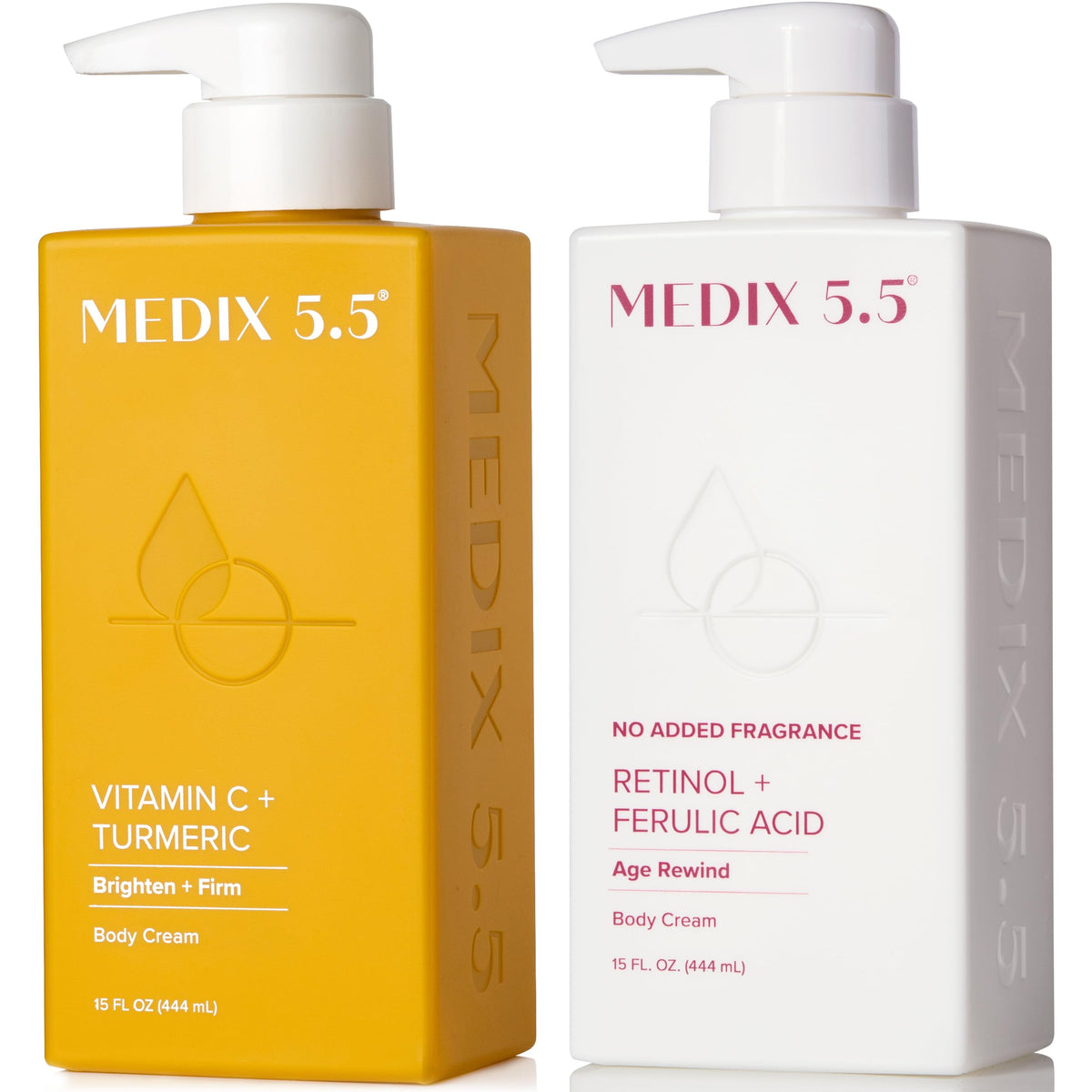 Medix 5.5 fragrance-free retinol face moisturizer bottle smooths fine lines