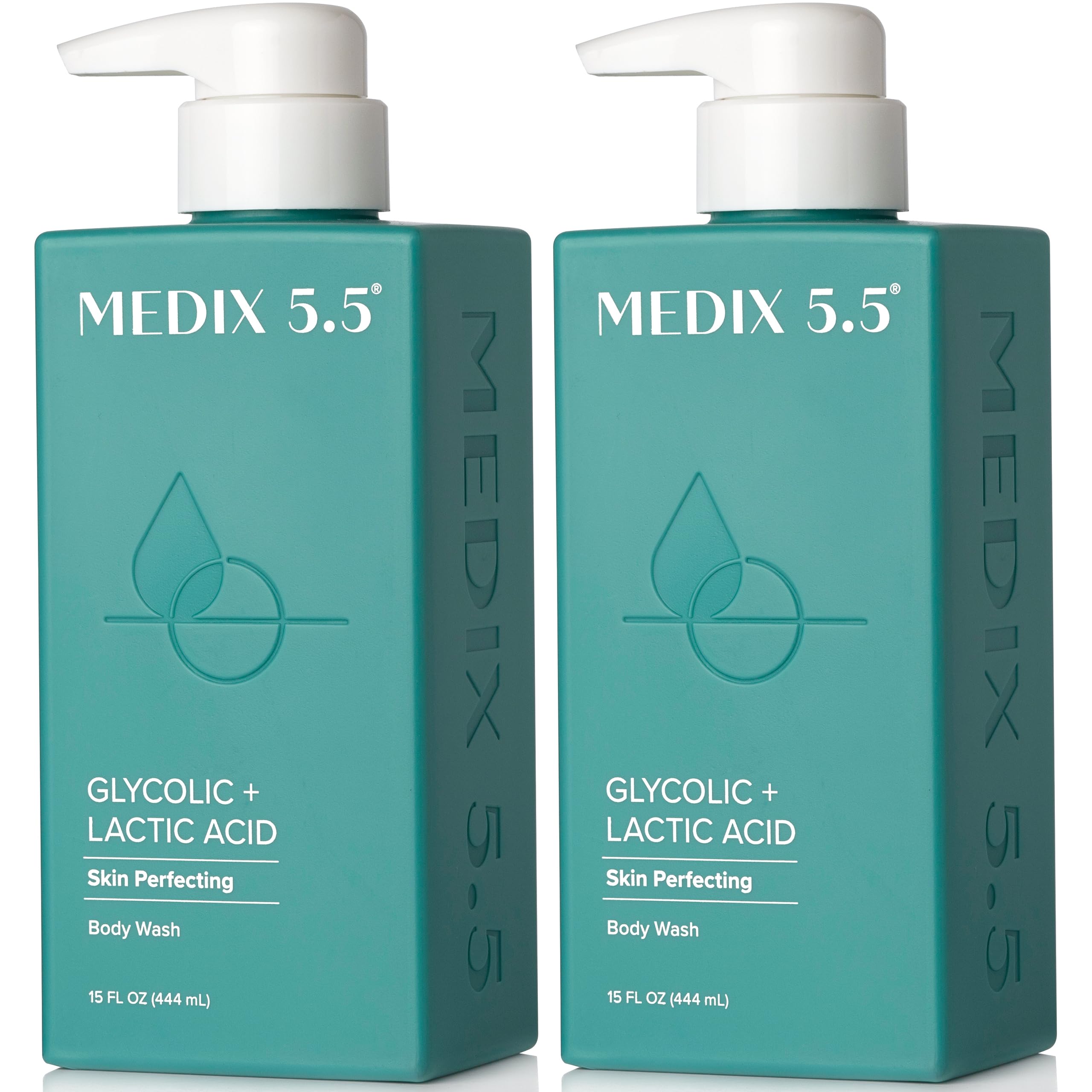 Medix 5.5 glycolic lactic exfoliating wash pump bottle for smoother skin