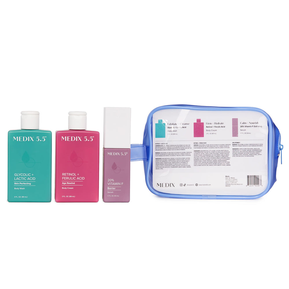 Medix 5.5 Hand after using body care smooth.