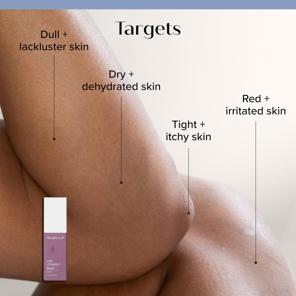 Medix 5.5 hydrating glow under soft lighting—highlights deep hydration and radiance.