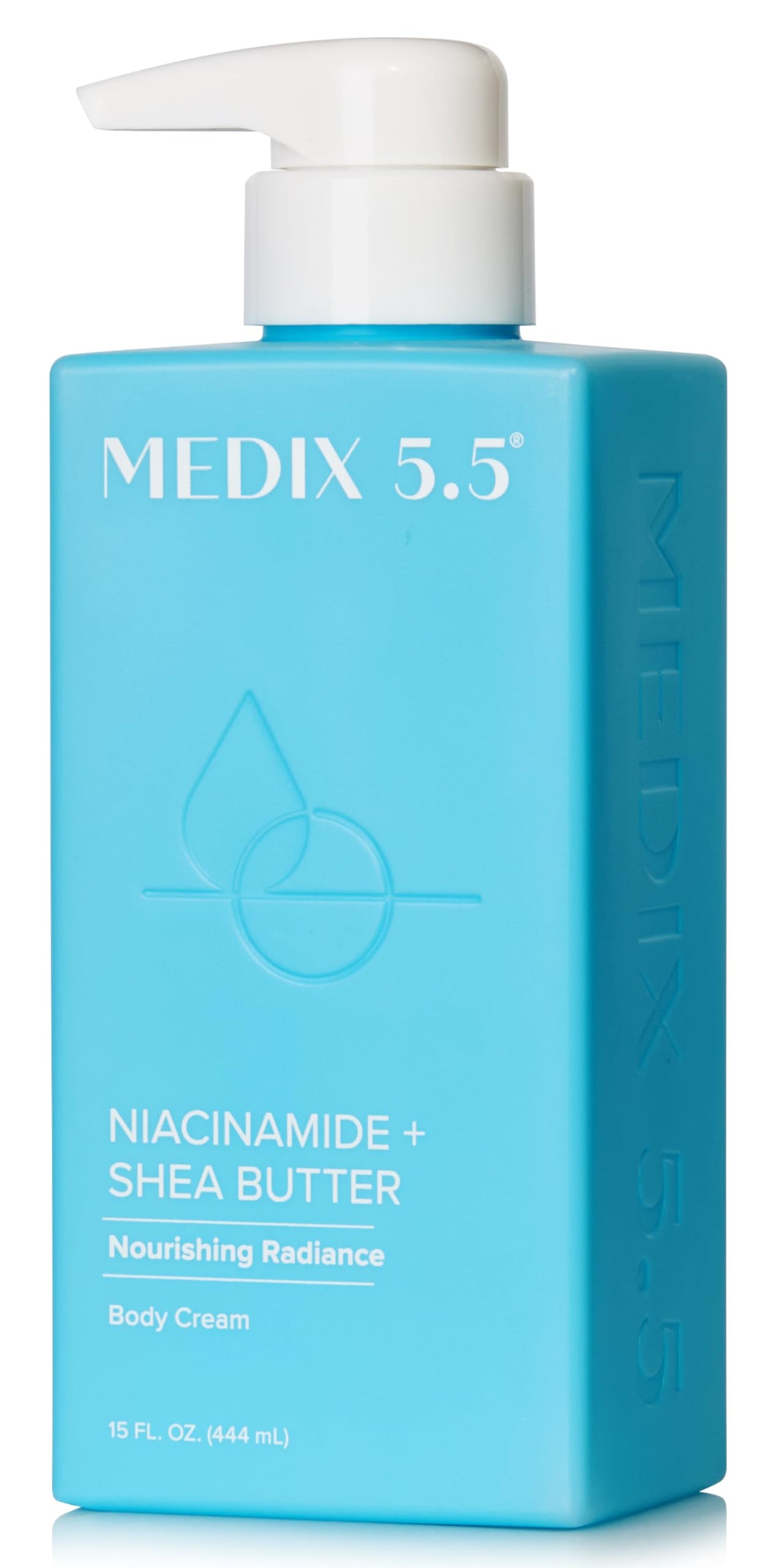 Medix 5.5 Niacinamide Face Moisturizer bottle pouring for smooth skin