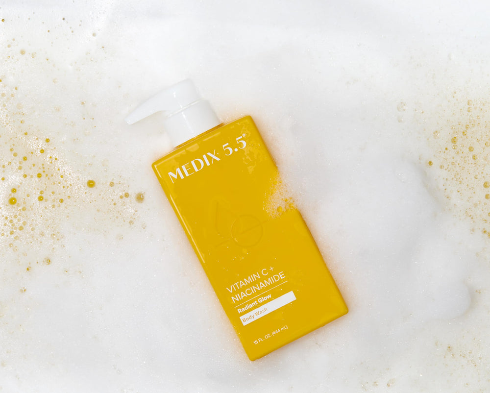Medix 5.5 Radiant Glow product supports daily skin hydration and cleansing
