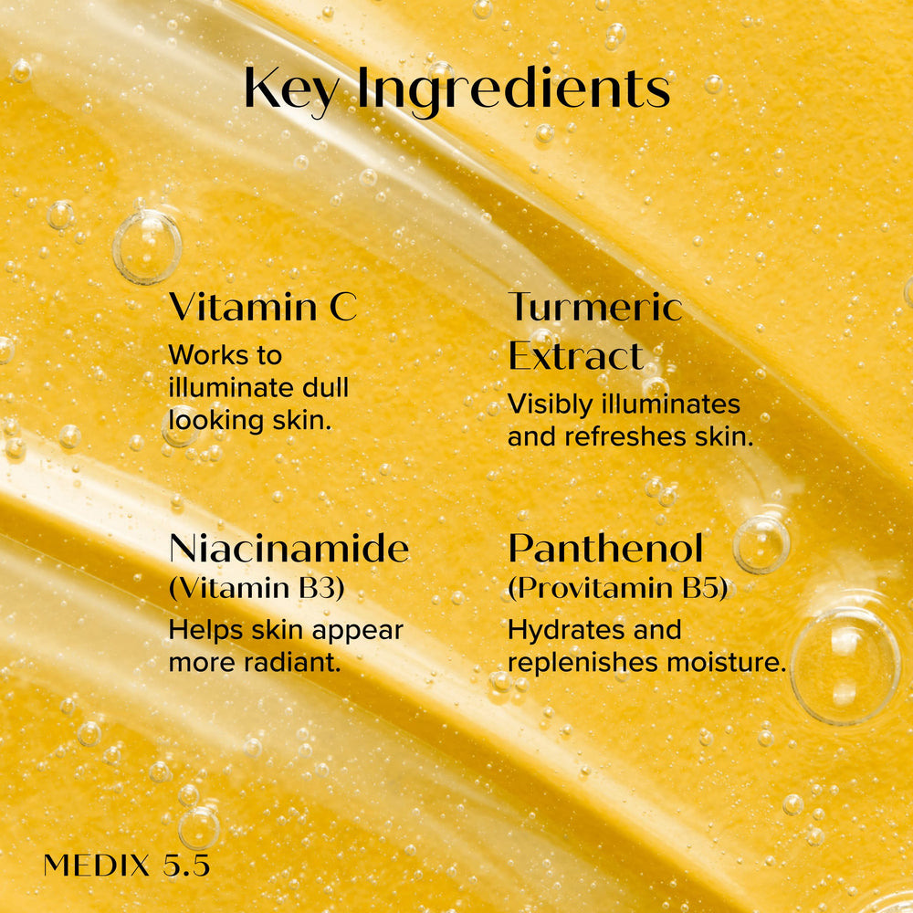 Medix 5.5 Radiant Glow lather forming rich foam for cleansing