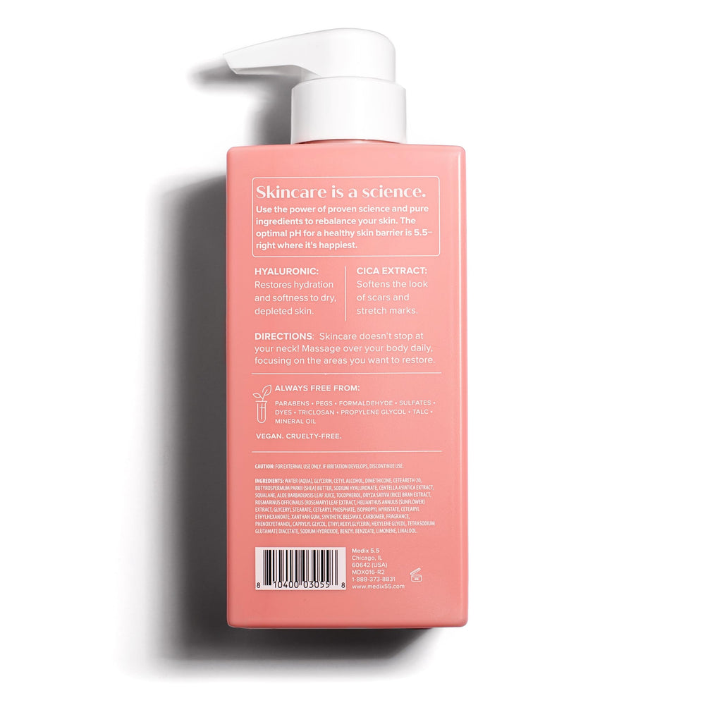 Medix 5.5 vegan cruelty-free seal confirms ethical skincare.
