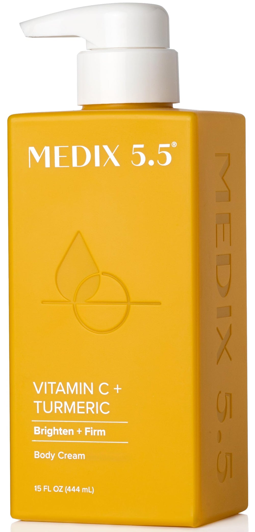 Medix 5.5 Vitamin C body cream bottle for daily brightening and hydration.