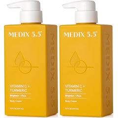 Medix 5.5 Vitamin C Cream bottle close-up shows potential for brighter, even-toned skin.