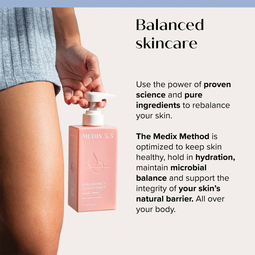 Medix 5.5 hydration closeup highlights plump, smooth look