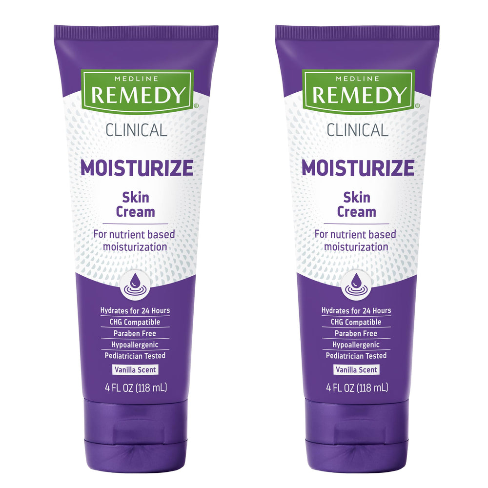 Medline Remedy Phytoplex Nourishing Skin Cream bottle front demonstrates breathable, non-greasy hydration.