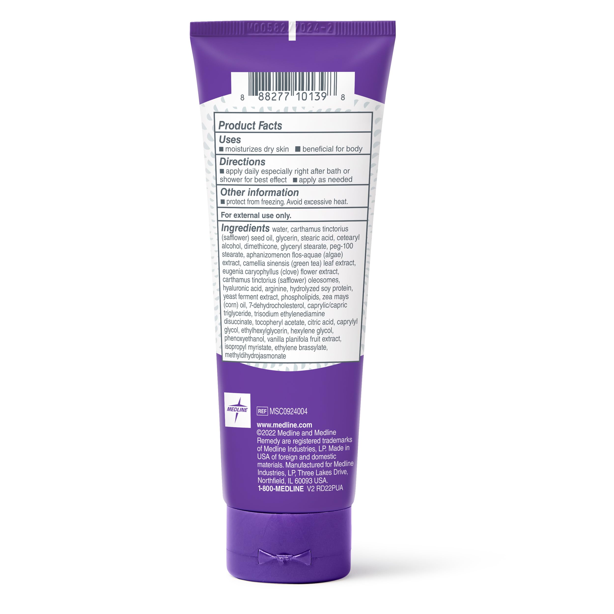 Medline Remedy Phytoplex Nourishing Skin Cream box display emphasizes gentle, breathable care.