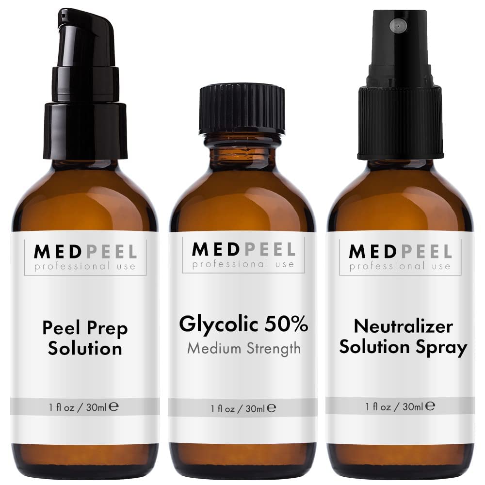 MedPeel glycolic-50-peel-kit: at-home professional treatment for radiant skin.