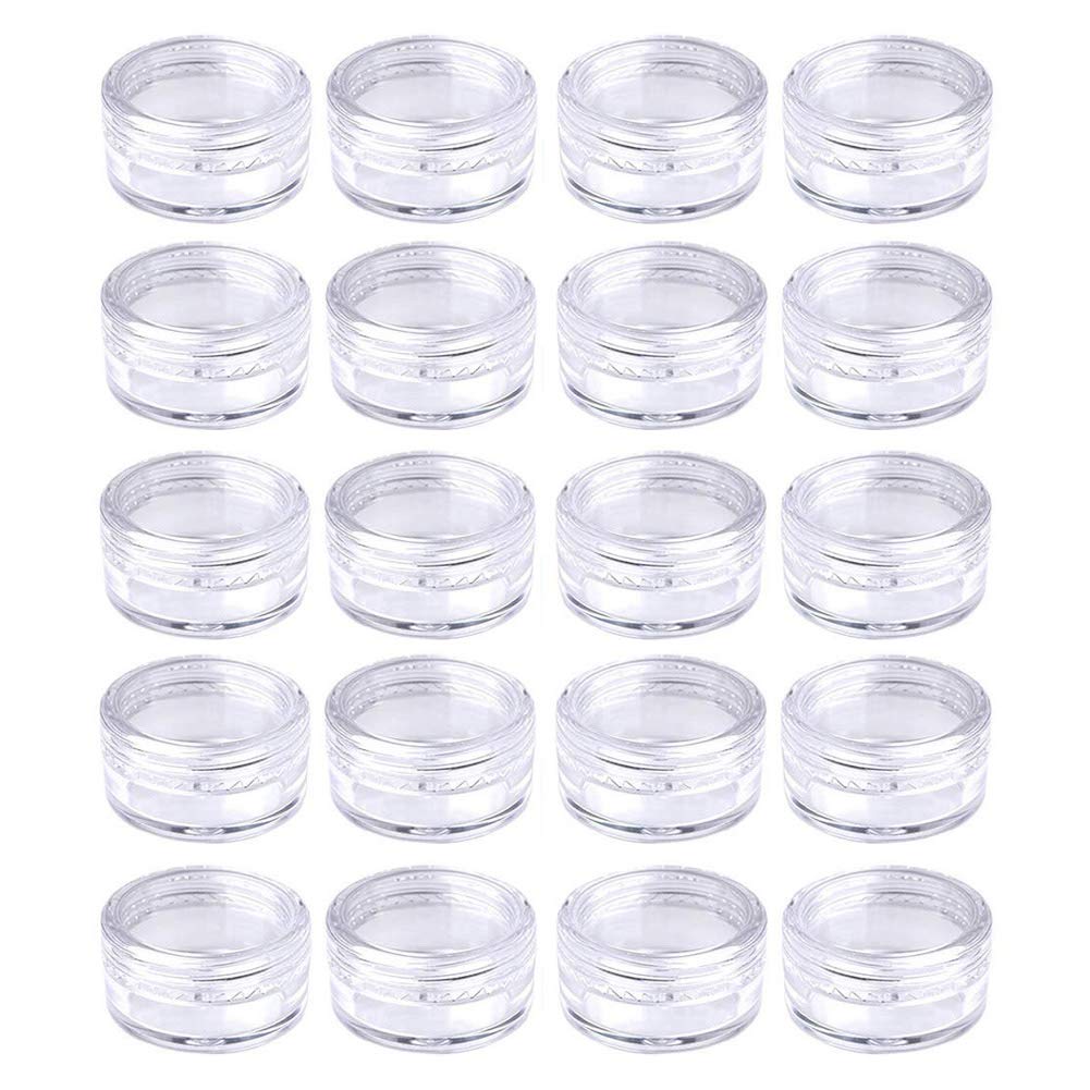 Medsuo 5ml clear sample pot with lid for easy viewing of contents