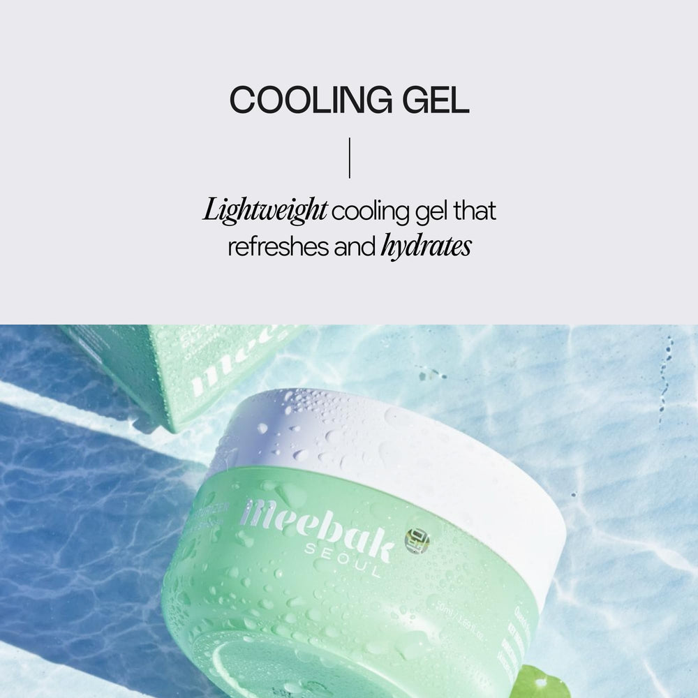 Meebak Cica Gel being applied to fresh face for dewy glow