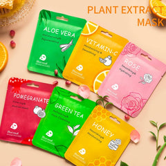 Meleell honey scent mask visual for cozy, soothing spa-at-home moment.