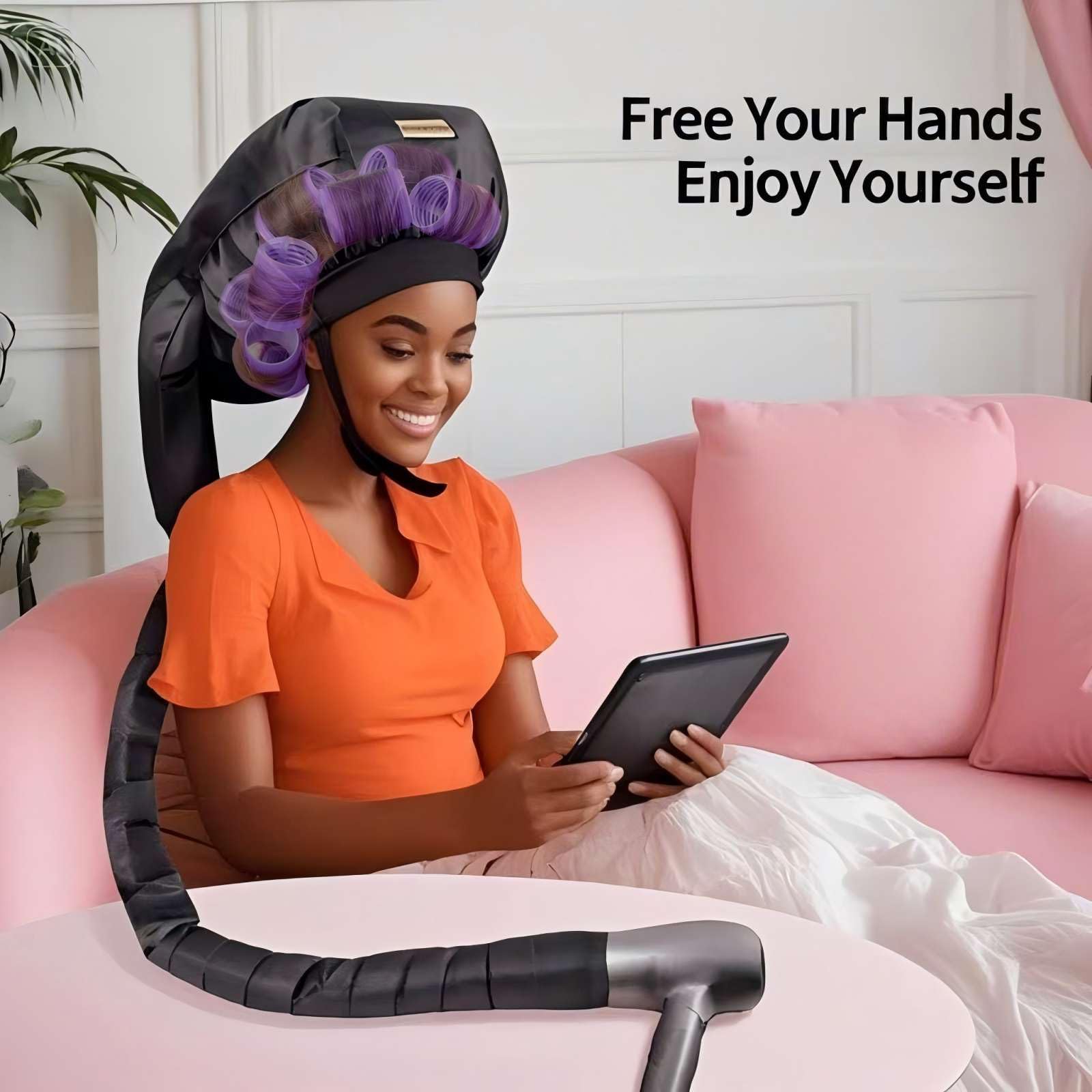 MEELUKYAYA enables multiple looks with jumbo to small rollers.