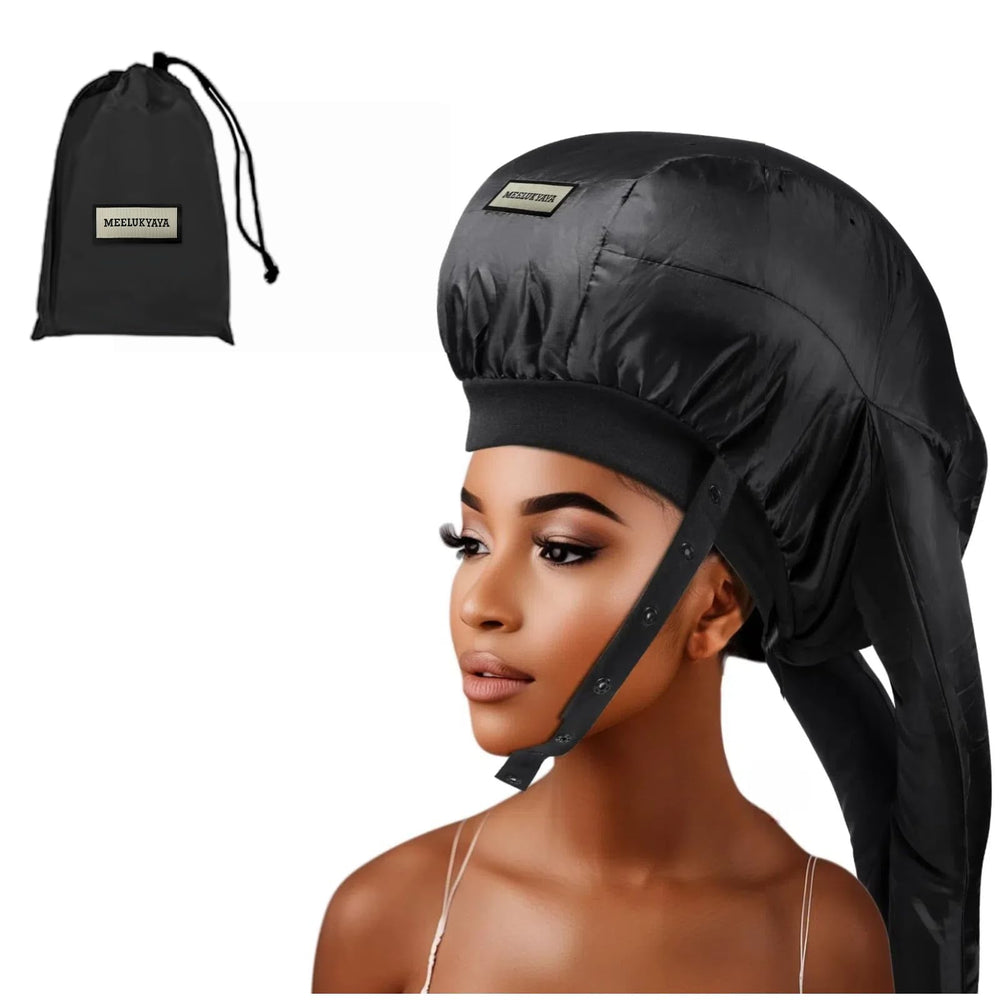 MEELUKYAYA bonnet dryer with double tubes for even heat distribution during at-home conditioning