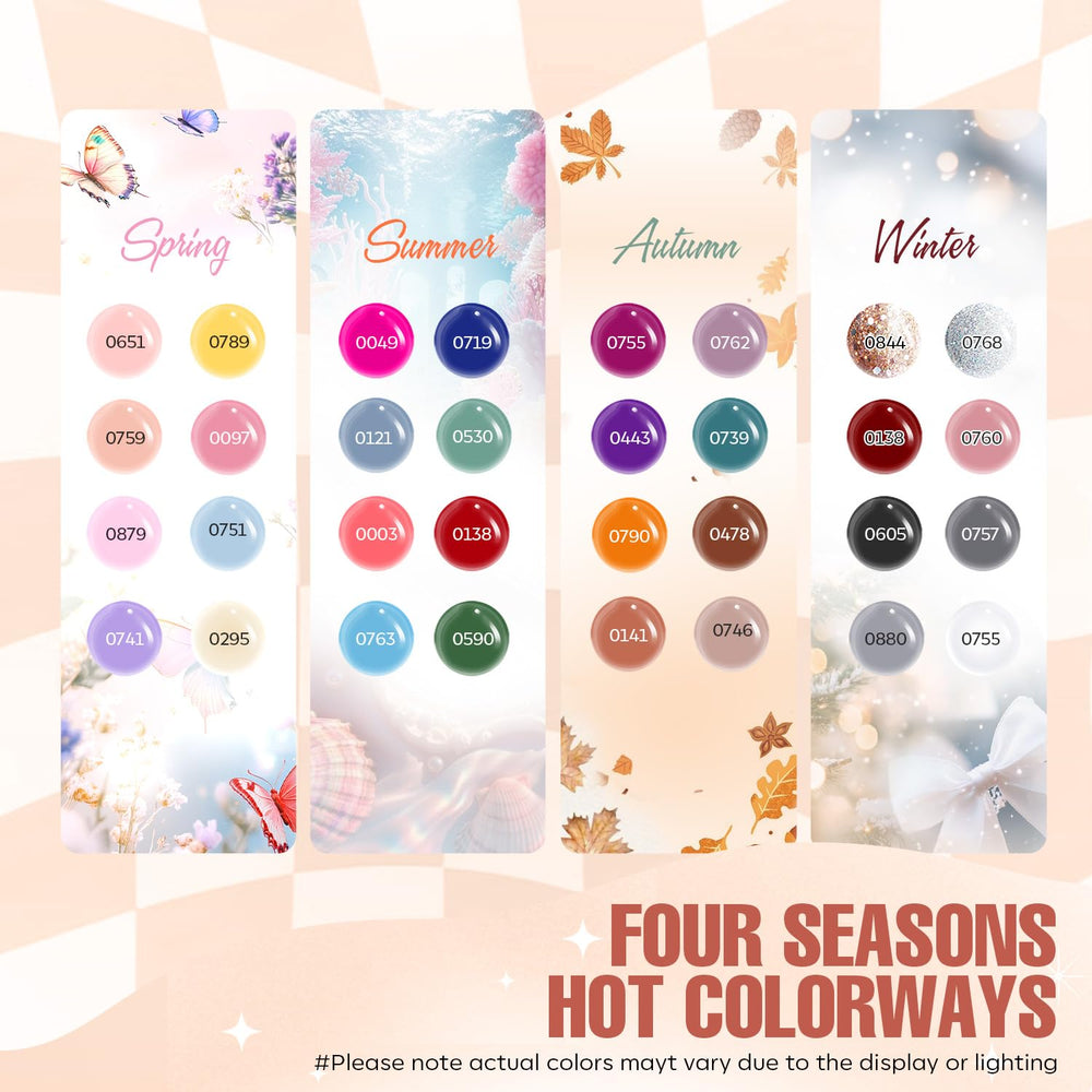 MEFA gel polish 32 colors offers rich shades for versatile nail art ideas.