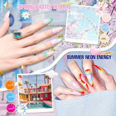 MEFA base coat and glossy top coat deliver durable shine and smooth application.