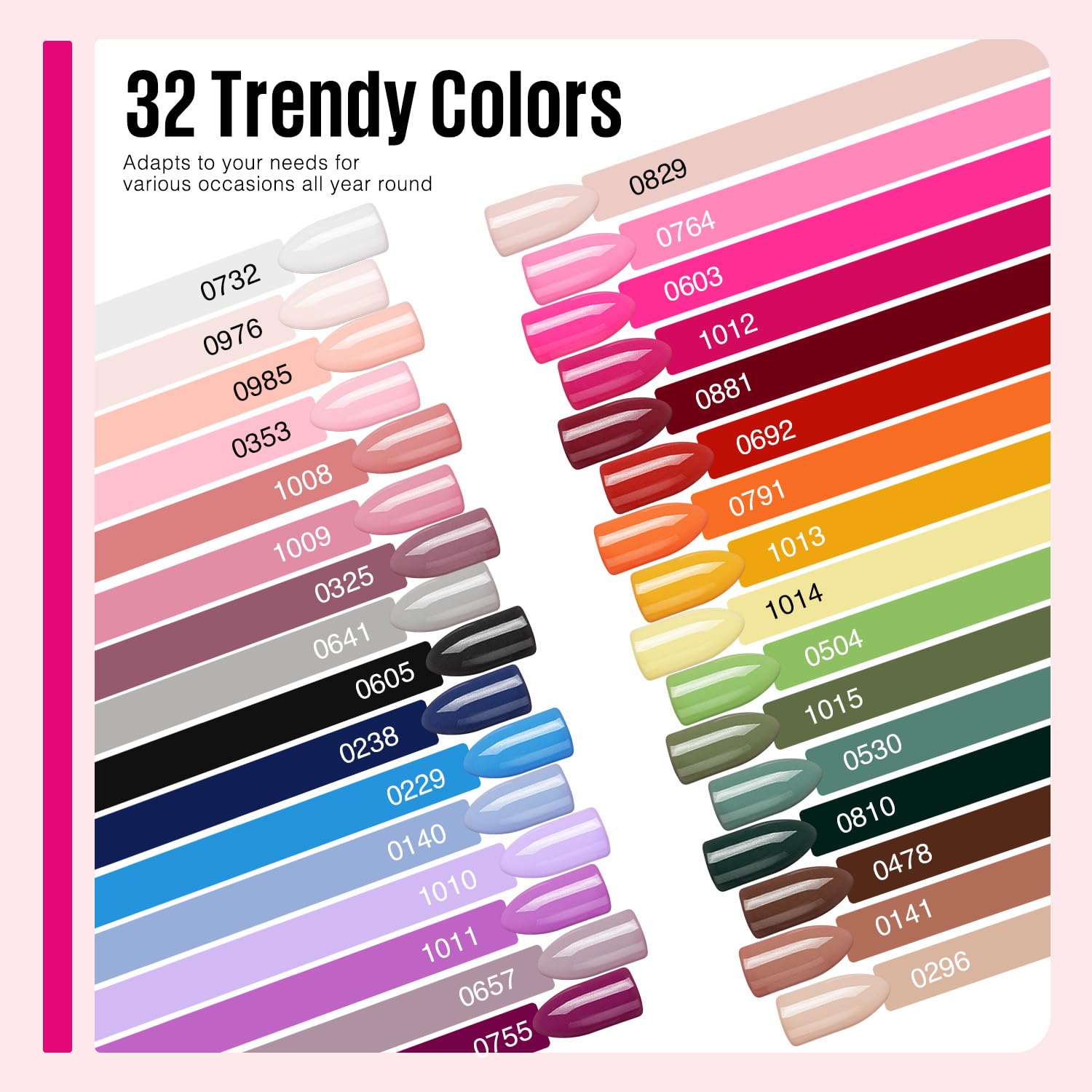 MEFA gel nail polish brush stroke free application enables smooth self leveling