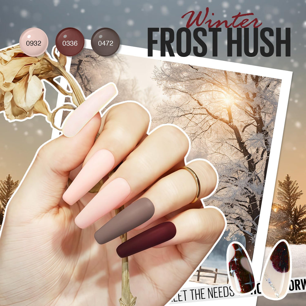 MEFA gel polish bottles arranged for easy color selection and application.
