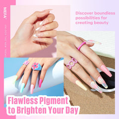 MEFA glossy top coat 7ml delivers shiny, chip-resistant finish.