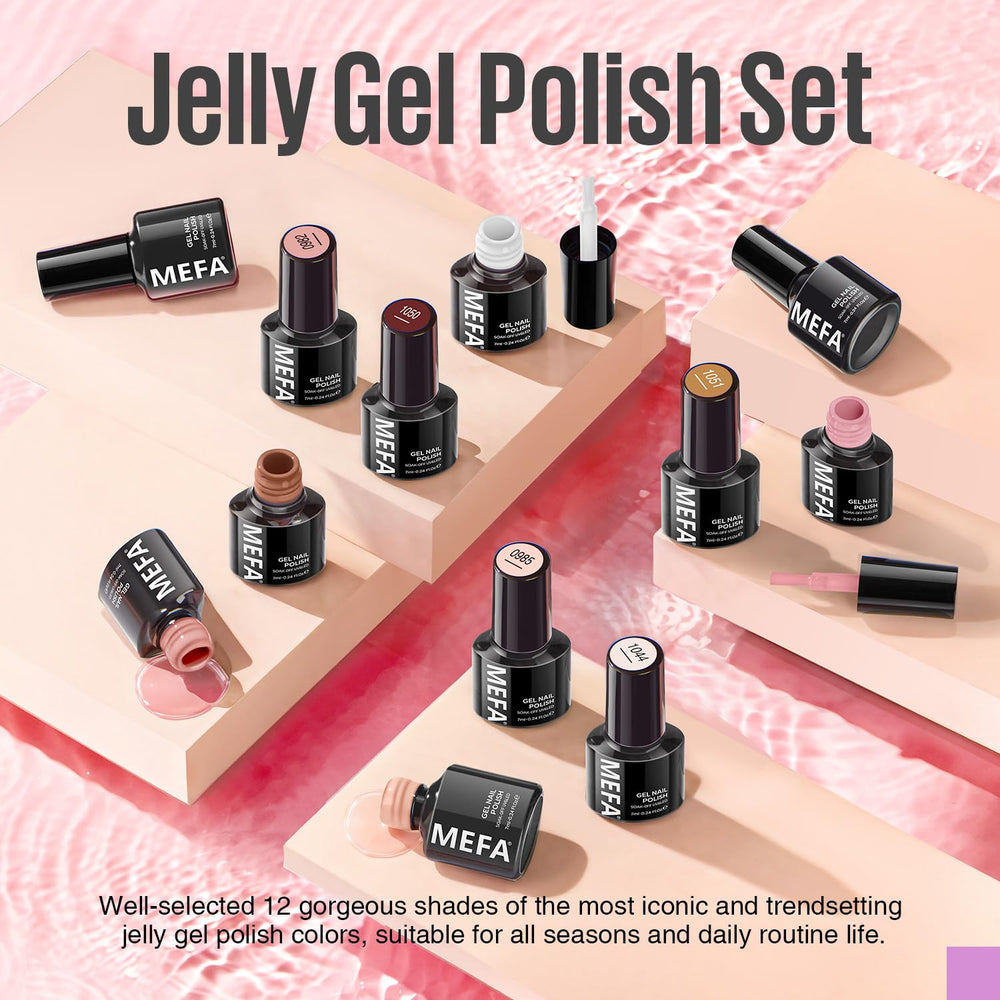MEFA jelly gel polish gift packaging ideal for gifting.