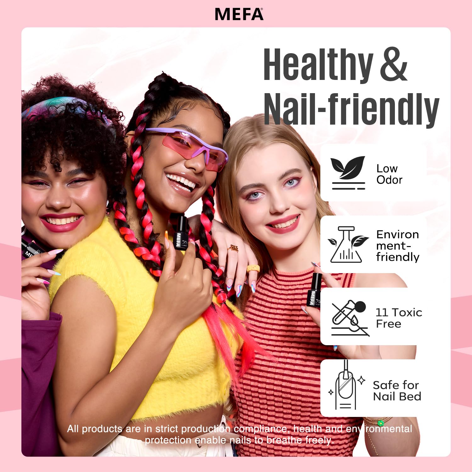 MEFA 12-color set offers vibrant nude, pink, and sheer options for versatile looks.