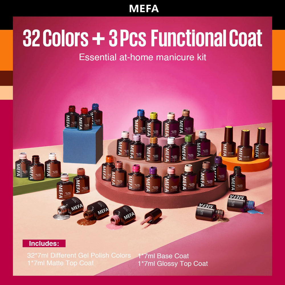 MEFA lamp cures gel in 30-90 seconds for quick sessions