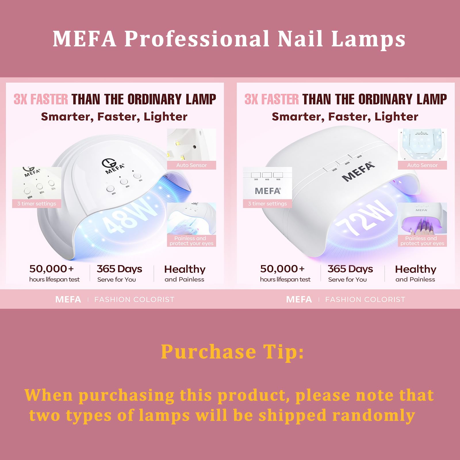 MEFA nail files and false swatches help shape and test colors