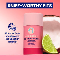 Megababe Daily Deodorant 72-hour odor protection for long-lasting freshness.