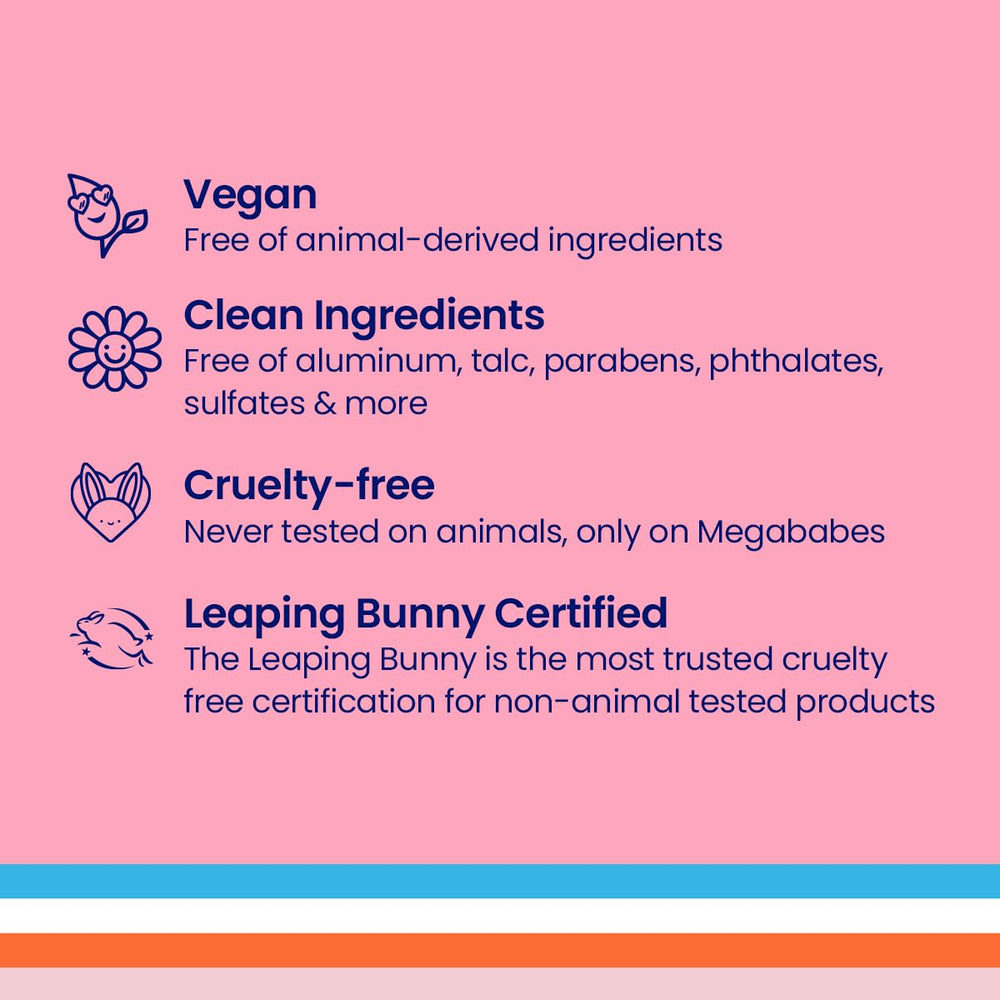 Megababe Daily Deodorant coconut-fruit fragrance provides light, natural scent.