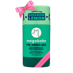 Megababe Daily Deodorant Green Deo stick application for smooth, aluminum-free freshness