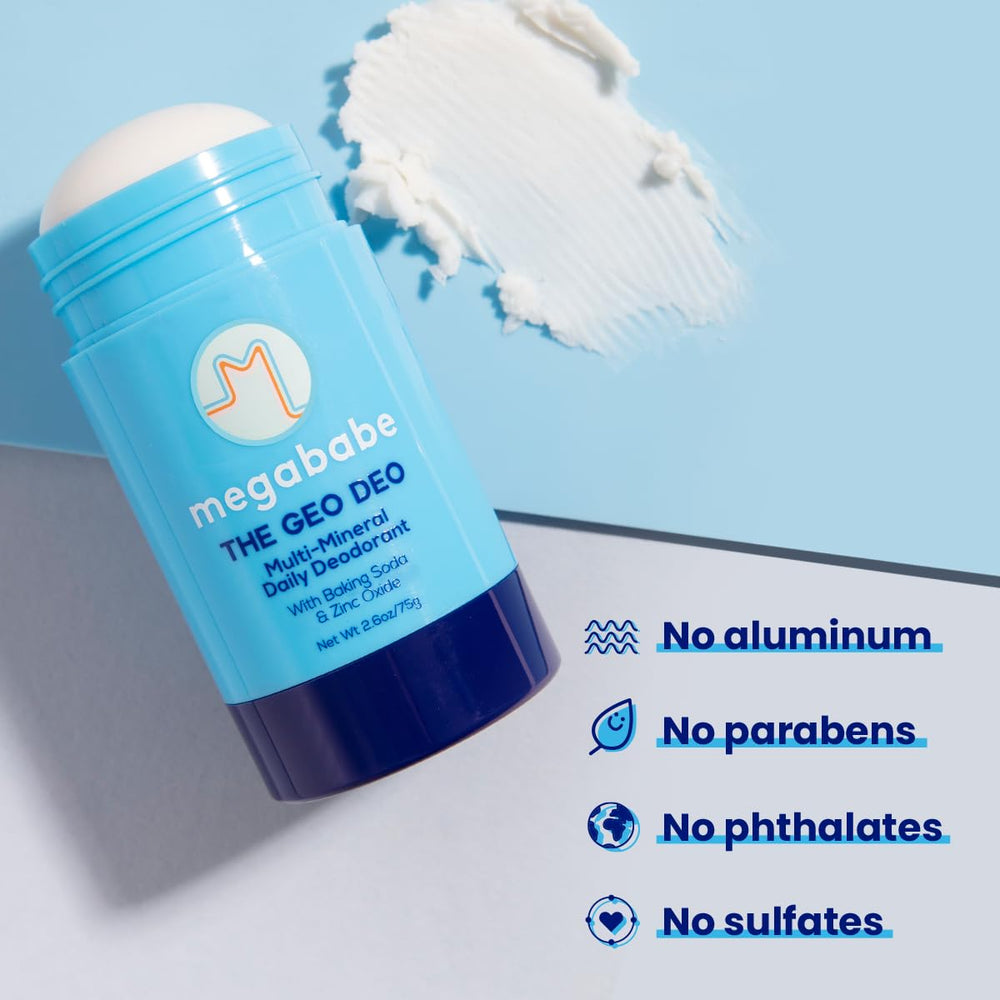 Megababe Daily Deodorant natural fragrance with eucalyptus, cedarwood and mint for a fresh scent.