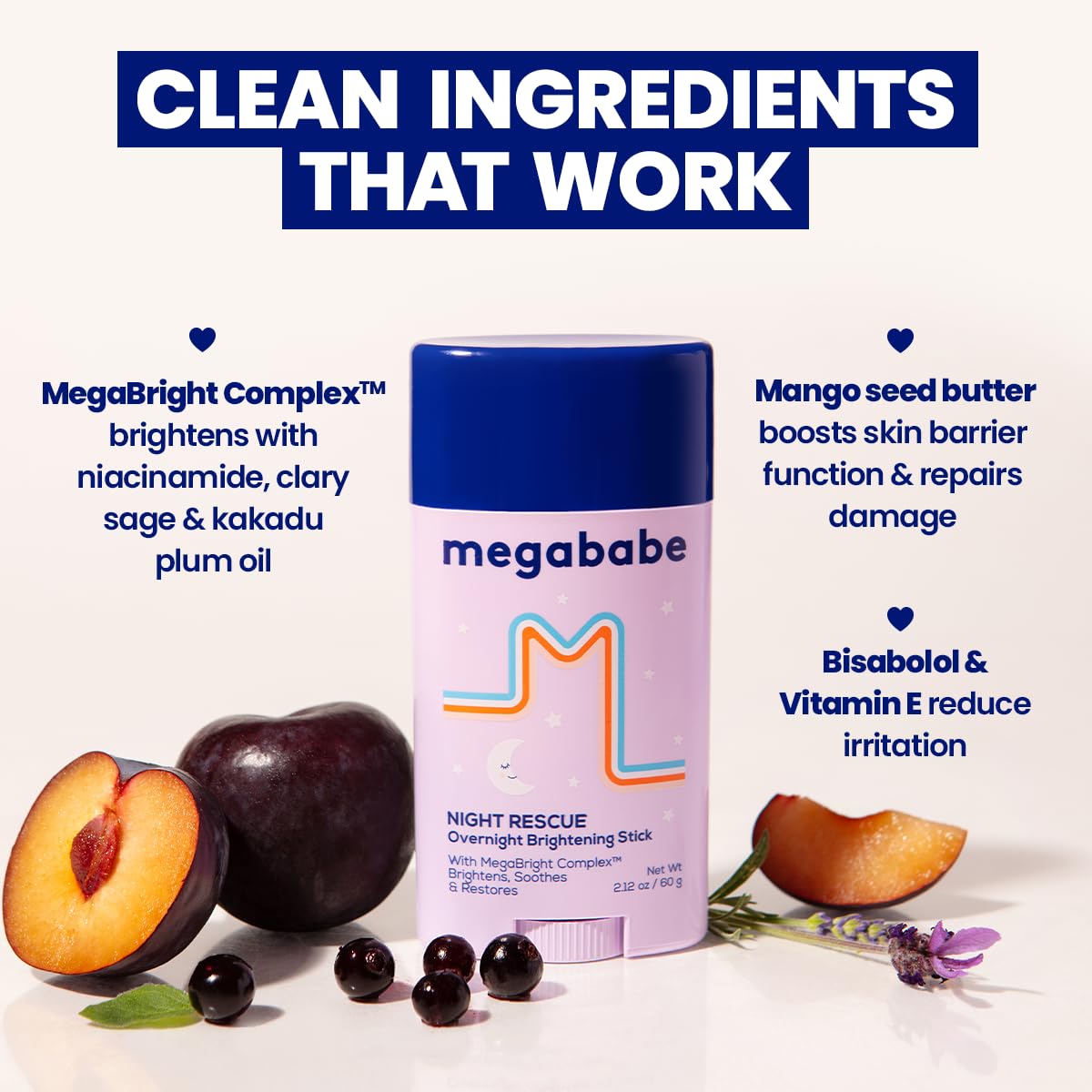Megababe Night Rescue kakadu plum oil close-up suggests antioxidant-rich glow