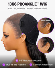 Megalook Hair 13x6 glueless wig pre-bleached knots for realism.