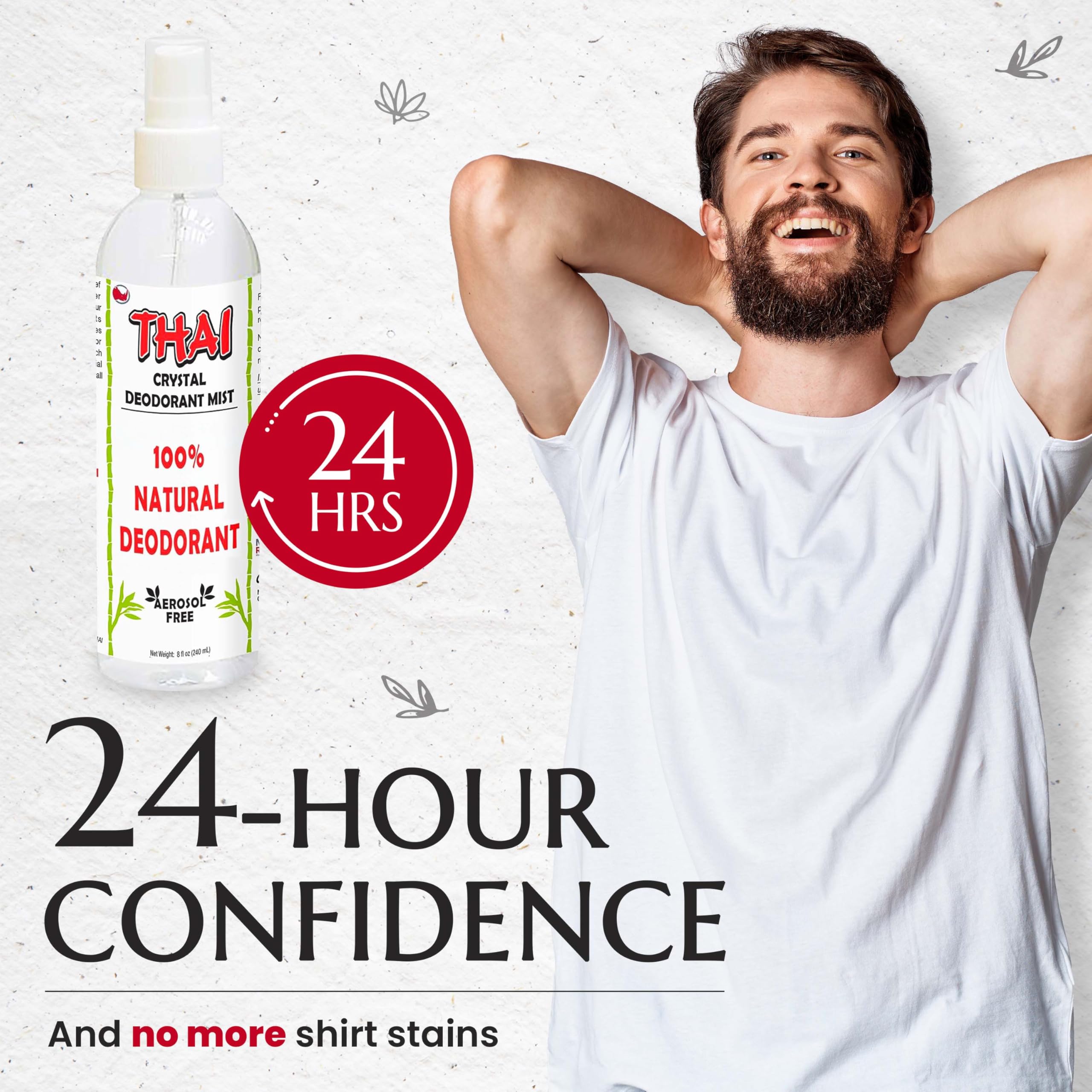 MegaRhino Thai deodorant spray unscented option for fragrance-free underarms