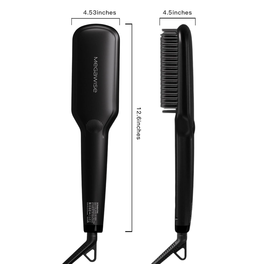 MEGAWISE Pro on-dry-hair demonstration shows efficient single-pass results.
