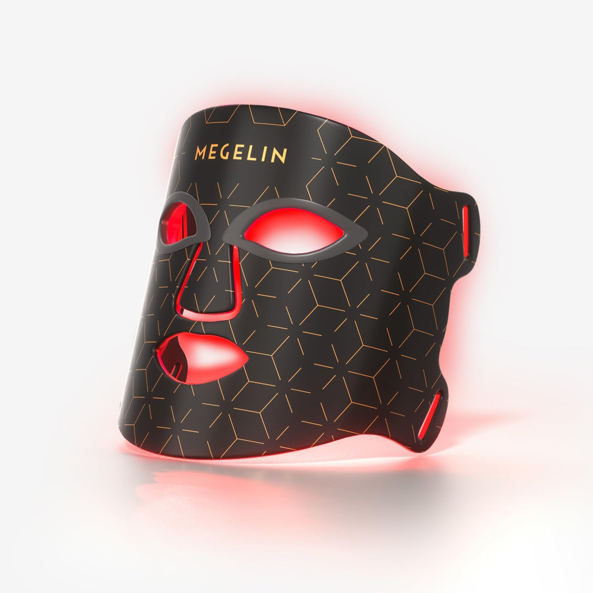 MEGELIN 7 colors LED mask closeup highlighting dense LEDs for potential skin rejuvenation