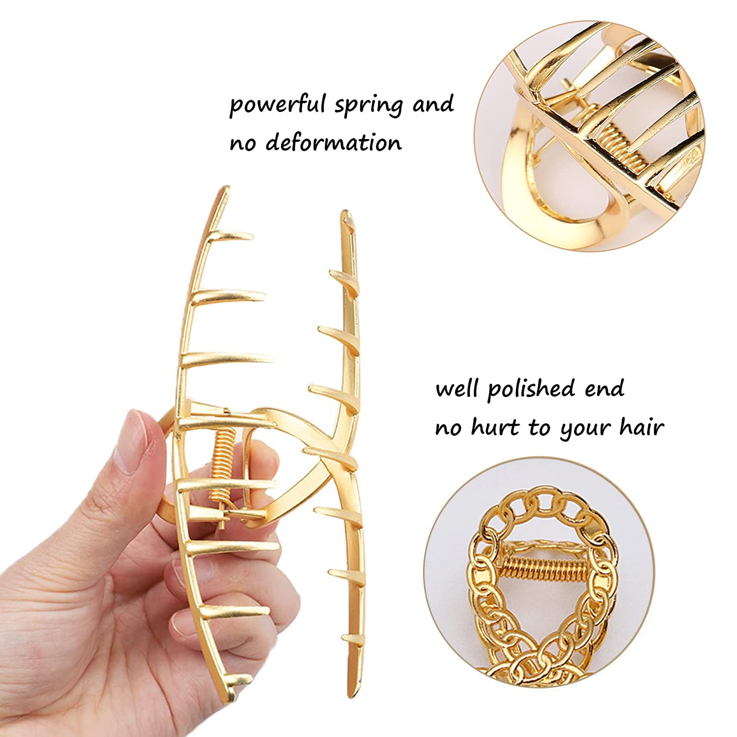 Mehayi closeup durable metal clip shows sturdy hinge and secure grip.