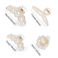 Mehayi large pearl clips on hair highlight elegant everyday styling