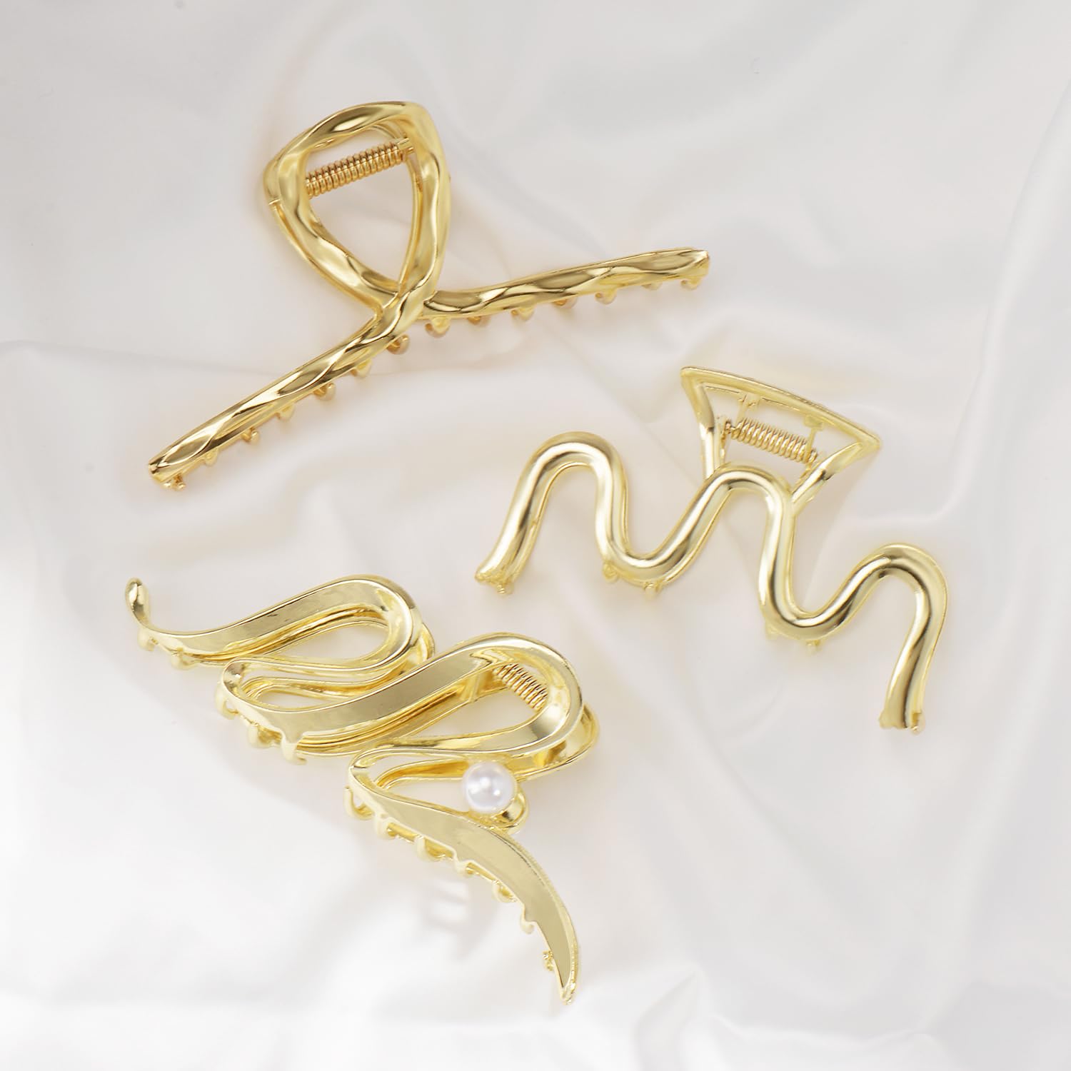 Mehayi large hair clip set suitable for straight or curly hair