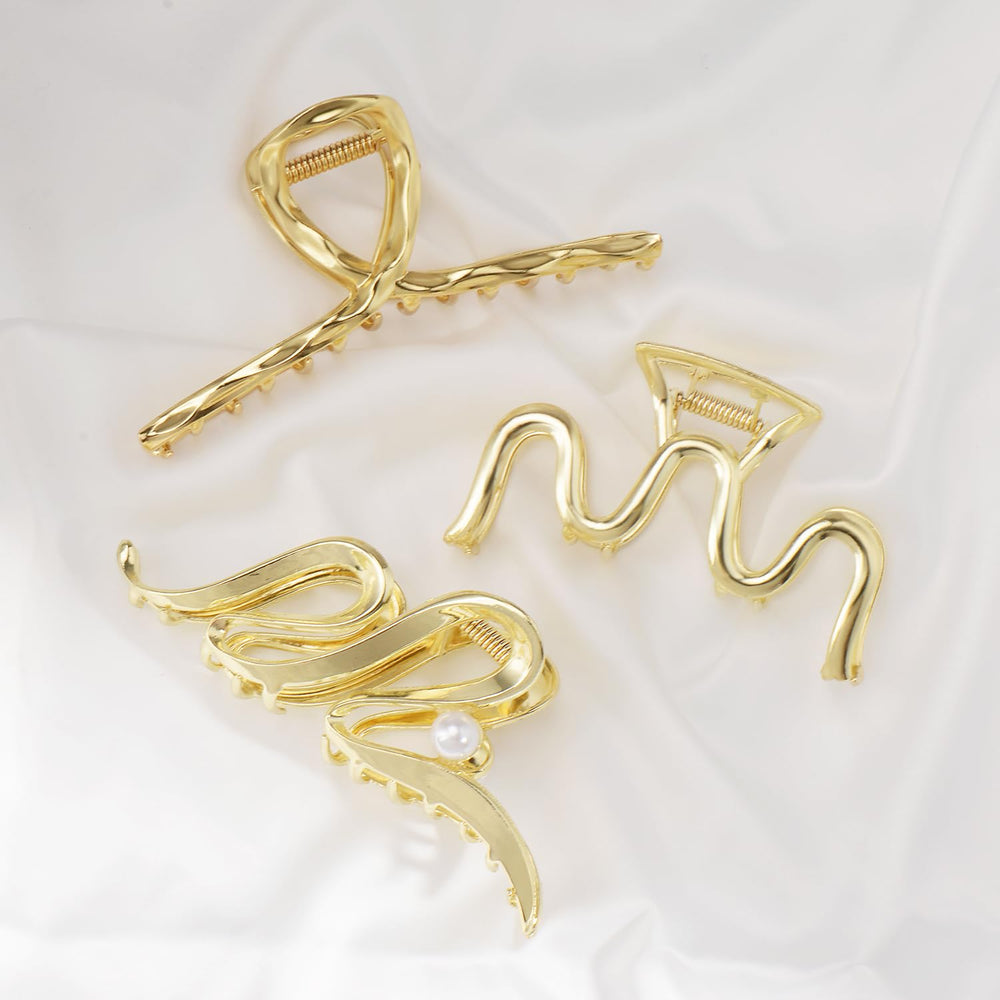 Mehayi large hair clip set suitable for straight or curly hair