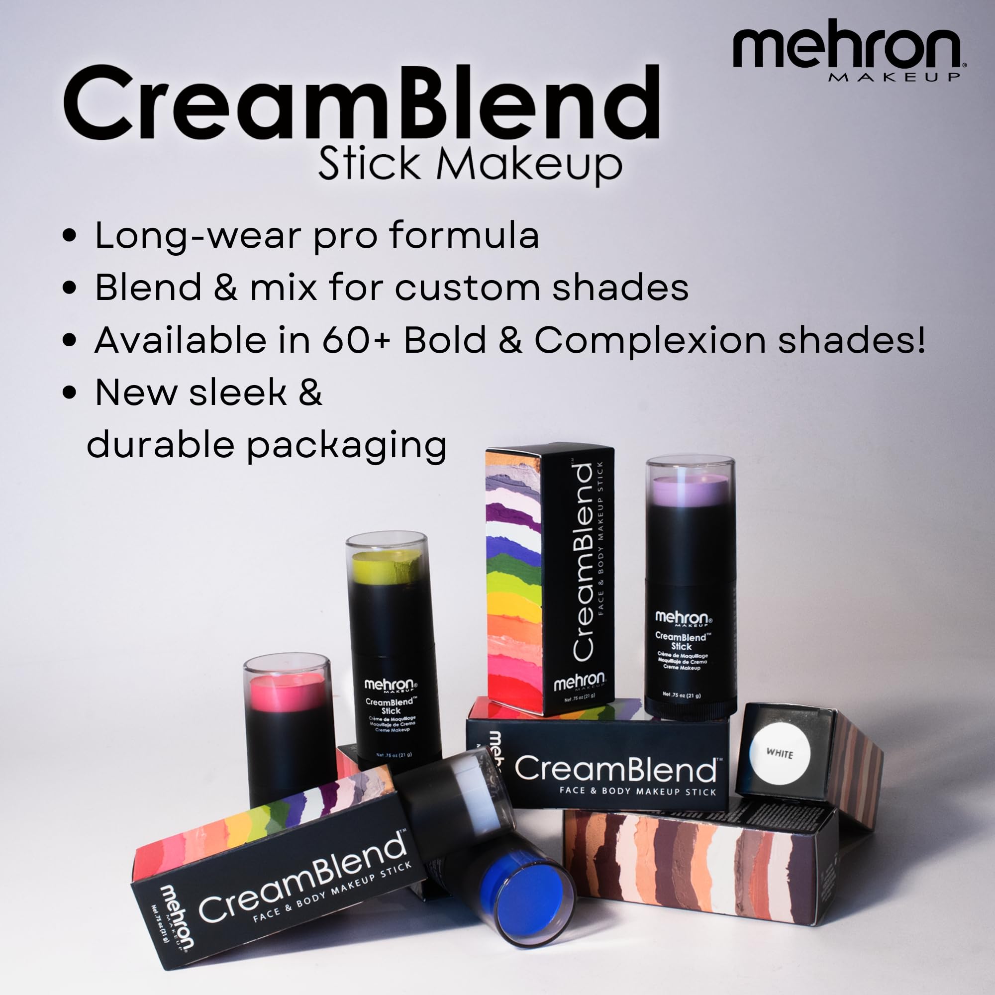 Mehron CreamBlend Stick ideal for cosplay costumes and character design