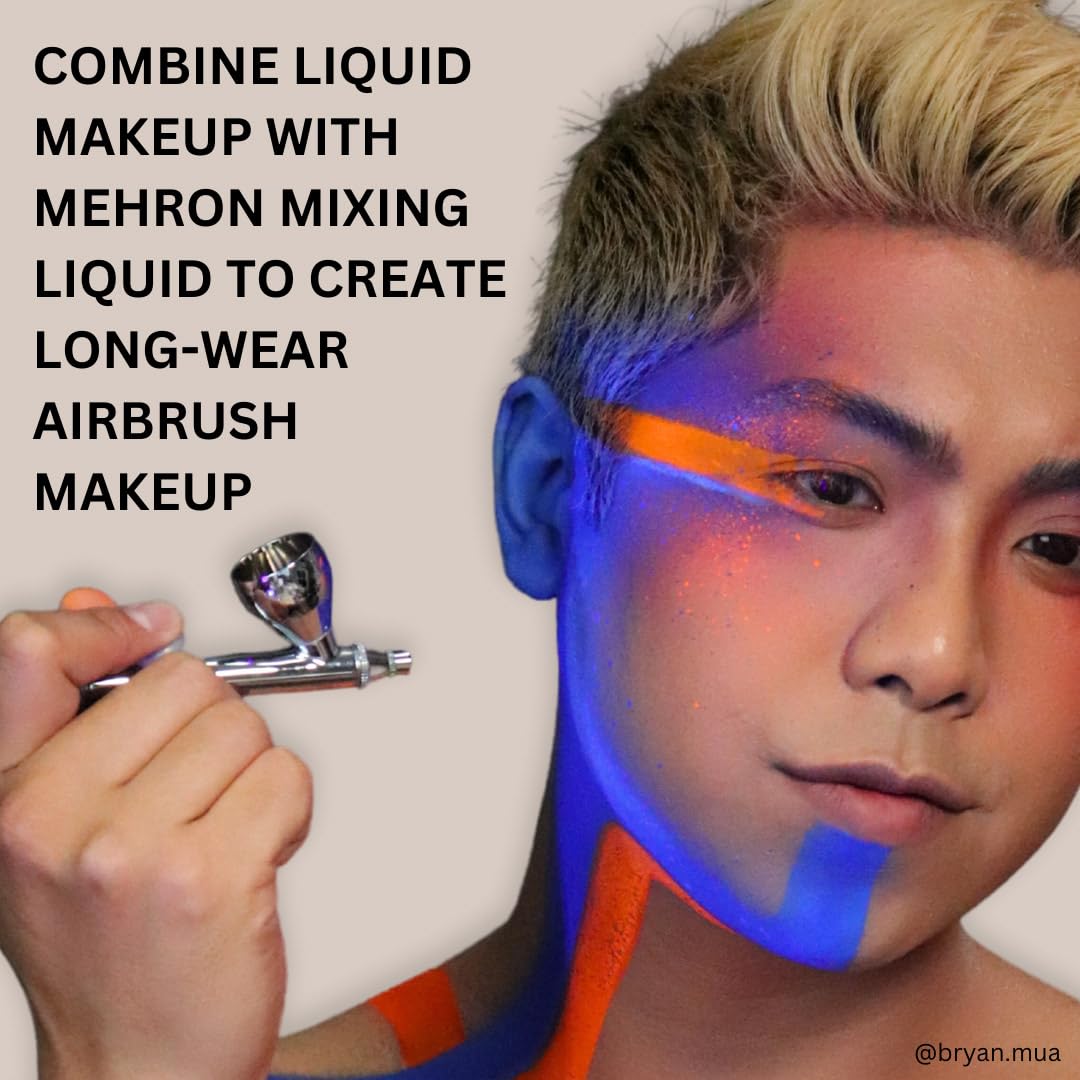Mehron Liquid Makeup Apply with sponge, brush, or finger