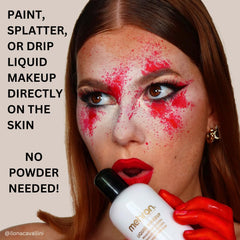 Mehron Liquid Makeup UV-glow option under blacklight